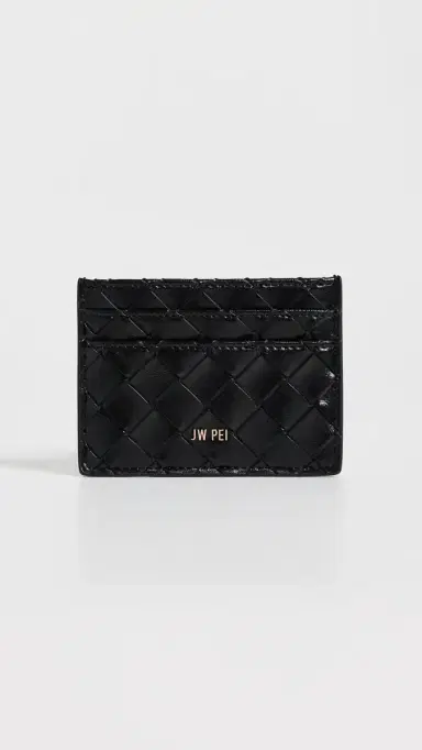 JW PEI Woven Texture Card Holder Black One Size | Thumbnail 2 JW PEI Woven Texture Card Holder Black One Size | Thumbnail 2
