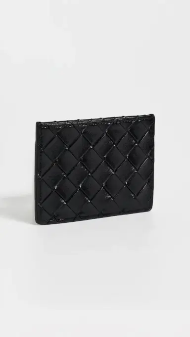 JW PEI Woven Texture Card Holder Black One Size | Thumbnail 3 JW PEI Woven Texture Card Holder Black One Size | Thumbnail 3