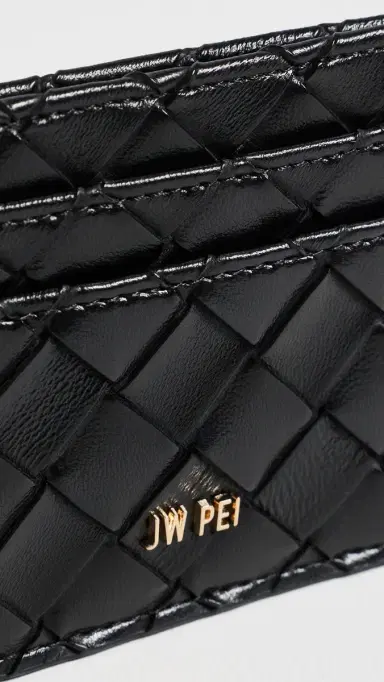 JW PEI Woven Texture Card Holder Black One Size | Thumbnail 4 JW PEI Woven Texture Card Holder Black One Size | Thumbnail 4