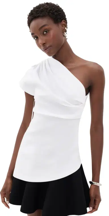 The Garment Glam Asymmetric Top Ecru | Thumbnail 1 The Garment Glam Asymmetric Top Ecru | Thumbnail 1