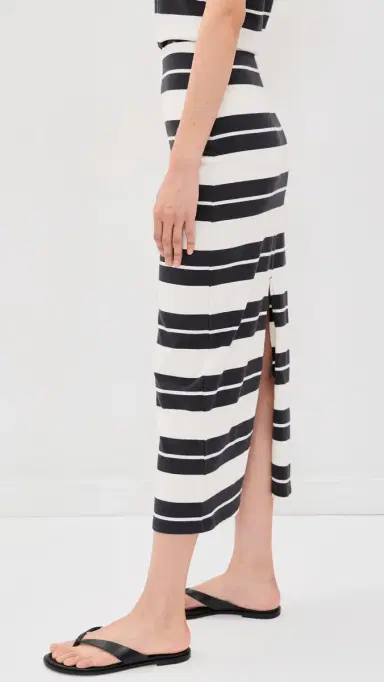 Z Supply Gail Striped Jersey Midi Skirt | Thumbnail 4 Z Supply Gail Striped Jersey Midi Skirt | Thumbnail 4