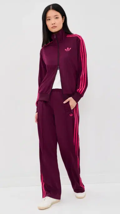 Adidas Firebird Loose Track Top Maroon/Power Pink M | Thumbnail 2 Adidas Firebird Loose Track Top Maroon/Power Pink M | Thumbnail 2