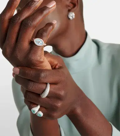 Kamyen Marquise Eye 18kt rose gold pinky ring with diamonds | Thumbnail 4 Kamyen Marquise Eye 18kt rose gold pinky ring with diamonds | Thumbnail 4