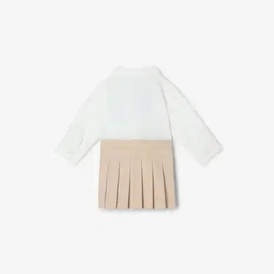 Fendi Baby dress with white cotton poplin long-sleeved shirt | Thumbnail 2 Fendi Baby dress with white cotton poplin long-sleeved shirt | Thumbnail 2
