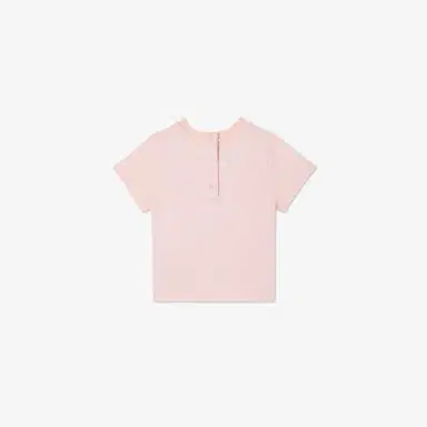 Fendi Pink jersey baby T-shirt featuring a teddy bear print | Thumbnail 2 Fendi Pink jersey baby T-shirt featuring a teddy bear print | Thumbnail 2