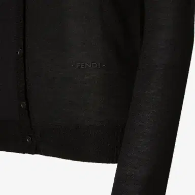 Fendi Slim-fit cardigan with an essential silhouette, V-neck | Thumbnail 4 Fendi Slim-fit cardigan with an essential silhouette, V-neck | Thumbnail 4