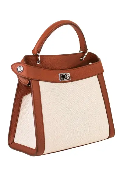 MICHINO Lutece Canvas Mini Bag - Brown | Thumbnail 2 MICHINO Lutece Canvas Mini Bag - Brown | Thumbnail 2