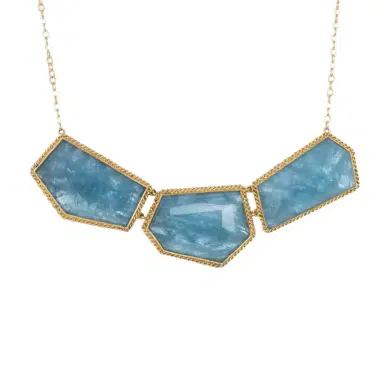 Amáli Amáli One of a Kind 18K Yellow Gold Aquamarine Necklace by The Solist | Thumbnail 1 Amáli Amáli One of a Kind 18K Yellow Gold Aquamarine Necklace by The Solist | Thumbnail 1