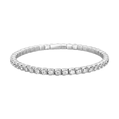 Ina Mar Ina Mar 18K White Gold 4.23 ctw. Round Diamond Stretch Tennis Bracelet by The Solist | Thumbnail 1 Ina Mar Ina Mar 18K White Gold 4.23 ctw. Round Diamond Stretch Tennis Bracelet by The Solist | Thumbnail 1
