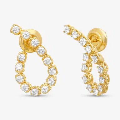 Ina Mar Ina Mar 18K Yellow Gold 1.43 ctw. Round Diamond Earrings by The Solist | Thumbnail 2 Ina Mar Ina Mar 18K Yellow Gold 1.43 ctw. Round Diamond Earrings by The Solist | Thumbnail 2