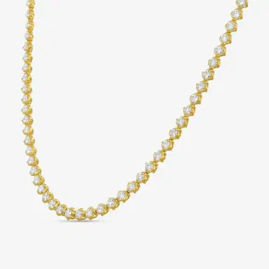 Ina Mar Ina Mar 18K Yellow Gold 6.88 ctw. Round Diamond Tennis Necklace by The Solist | Thumbnail 2 Ina Mar Ina Mar 18K Yellow Gold 6.88 ctw. Round Diamond Tennis Necklace by The Solist | Thumbnail 2