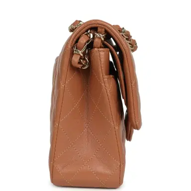 Chanel Chanel Medium Classic Double Flap Bag Caramel Lambskin Light Gold Hardware | Thumbnail 3 Chanel Chanel Medium Classic Double Flap Bag Caramel Lambskin Light Gold Hardware | Thumbnail 3
