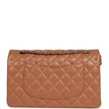 Chanel Chanel Medium Classic Double Flap Bag Caramel Lambskin Light Gold Hardware | Thumbnail 4 Chanel Chanel Medium Classic Double Flap Bag Caramel Lambskin Light Gold Hardware | Thumbnail 4