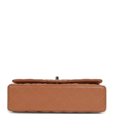 Chanel Chanel Medium Classic Double Flap Bag Caramel Lambskin Light Gold Hardware | Thumbnail 6 Chanel Chanel Medium Classic Double Flap Bag Caramel Lambskin Light Gold Hardware | Thumbnail 6
