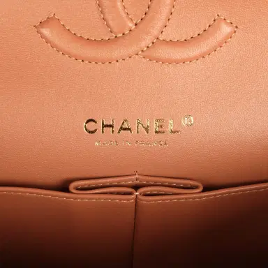 Chanel Chanel Medium Classic Double Flap Bag Caramel Lambskin Light Gold Hardware | Thumbnail 9 Chanel Chanel Medium Classic Double Flap Bag Caramel Lambskin Light Gold Hardware | Thumbnail 9