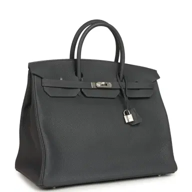 HERMÈS Hermes Birkin 40 Ardoise Togo Palladium Hardware | Thumbnail 2 HERMÈS Hermes Birkin 40 Ardoise Togo Palladium Hardware | Thumbnail 2