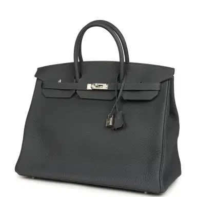 HERMÈS Hermes Birkin 40 Ardoise Togo Palladium Hardware | Thumbnail 5 HERMÈS Hermes Birkin 40 Ardoise Togo Palladium Hardware | Thumbnail 5