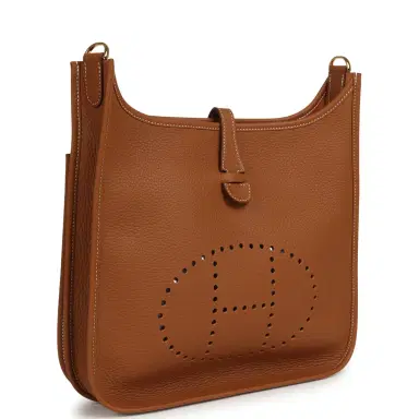 HERMÈS Hermes Evelyne III PM Gold Clemence Gold Hardware | Thumbnail 2 HERMÈS Hermes Evelyne III PM Gold Clemence Gold Hardware | Thumbnail 2
