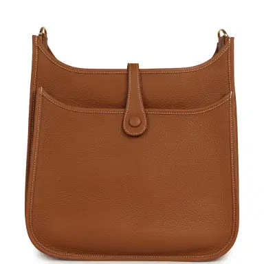 HERMÈS Hermes Evelyne III PM Gold Clemence Gold Hardware | Thumbnail 4 HERMÈS Hermes Evelyne III PM Gold Clemence Gold Hardware | Thumbnail 4