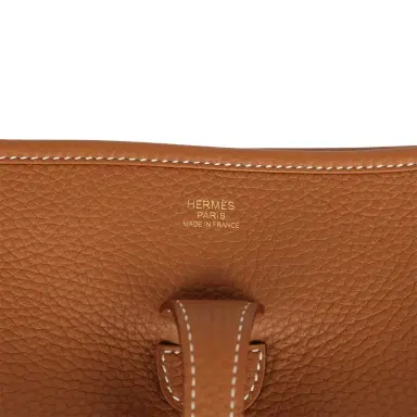 HERMÈS Hermes Evelyne III PM Gold Clemence Gold Hardware | Thumbnail 7 HERMÈS Hermes Evelyne III PM Gold Clemence Gold Hardware | Thumbnail 7