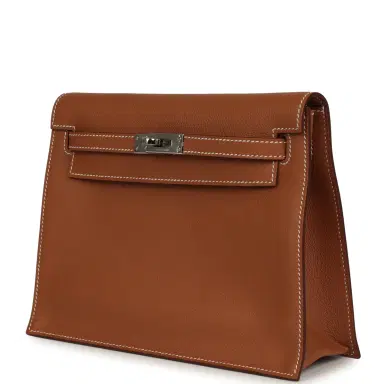HERMÈS Hermes Kelly Danse Gold Swift Palladium Hardware | Thumbnail 5 HERMÈS Hermes Kelly Danse Gold Swift Palladium Hardware | Thumbnail 5
