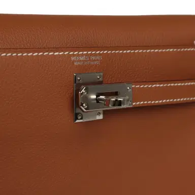 HERMÈS Hermes Kelly Danse Gold Swift Palladium Hardware | Thumbnail 6 HERMÈS Hermes Kelly Danse Gold Swift Palladium Hardware | Thumbnail 6