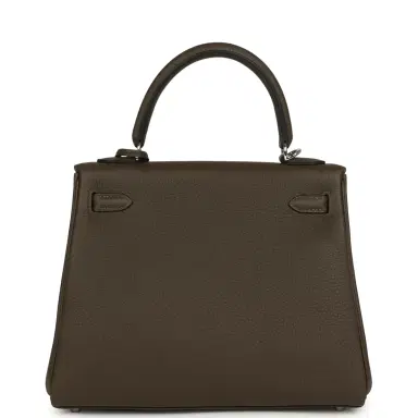 HERMÈS Hermes Kelly Retourne 25 Vert Loden Togo Palladium Hardware | Thumbnail 4 HERMÈS Hermes Kelly Retourne 25 Vert Loden Togo Palladium Hardware | Thumbnail 4