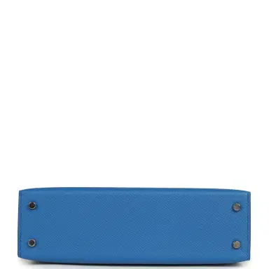 HERMÈS Hermes Kelly Sellier 20 Bleu Zellige Epsom Palladium Hardware | Thumbnail 6 HERMÈS Hermes Kelly Sellier 20 Bleu Zellige Epsom Palladium Hardware | Thumbnail 6