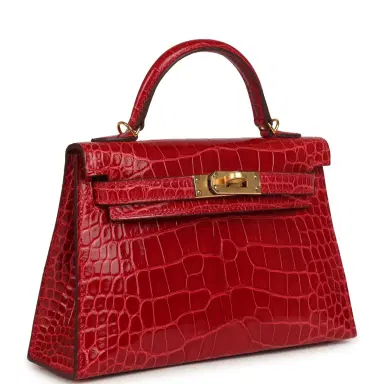 HERMÈS Hermes Kelly Sellier 20 Braise Shiny Alligator Gold Hardware | Thumbnail 2 HERMÈS Hermes Kelly Sellier 20 Braise Shiny Alligator Gold Hardware | Thumbnail 2