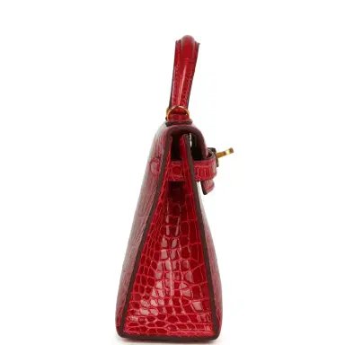HERMÈS Hermes Kelly Sellier 20 Braise Shiny Alligator Gold Hardware | Thumbnail 3 HERMÈS Hermes Kelly Sellier 20 Braise Shiny Alligator Gold Hardware | Thumbnail 3