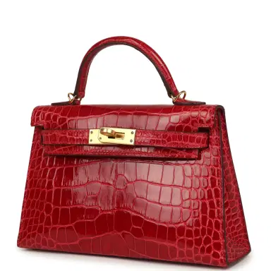 HERMÈS Hermes Kelly Sellier 20 Braise Shiny Alligator Gold Hardware | Thumbnail 5 HERMÈS Hermes Kelly Sellier 20 Braise Shiny Alligator Gold Hardware | Thumbnail 5