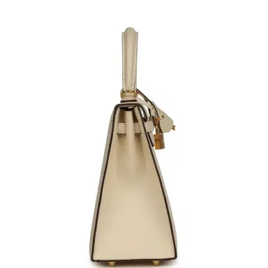HERMÈS Hermes Kelly Sellier 25 Nata Epsom Gold Hardware | Thumbnail 3 HERMÈS Hermes Kelly Sellier 25 Nata Epsom Gold Hardware | Thumbnail 3