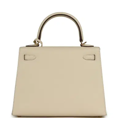 HERMÈS Hermes Kelly Sellier 25 Nata Epsom Gold Hardware | Thumbnail 4 HERMÈS Hermes Kelly Sellier 25 Nata Epsom Gold Hardware | Thumbnail 4