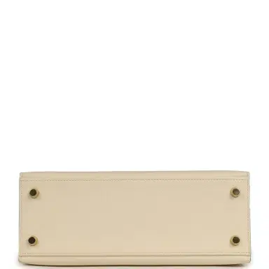 HERMÈS Hermes Kelly Sellier 25 Nata Epsom Gold Hardware | Thumbnail 6 HERMÈS Hermes Kelly Sellier 25 Nata Epsom Gold Hardware | Thumbnail 6