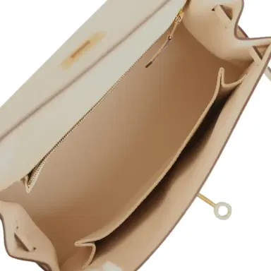 HERMÈS Hermes Kelly Sellier 25 Nata Epsom Gold Hardware | Thumbnail 8 HERMÈS Hermes Kelly Sellier 25 Nata Epsom Gold Hardware | Thumbnail 8