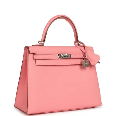 HERMÈS Hermes Kelly Sellier 25 Rose Confetti Epsom Palladium Hardware | Thumbnail 2 HERMÈS Hermes Kelly Sellier 25 Rose Confetti Epsom Palladium Hardware | Thumbnail 2