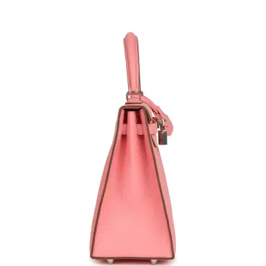 HERMÈS Hermes Kelly Sellier 25 Rose Confetti Epsom Palladium Hardware | Thumbnail 3 HERMÈS Hermes Kelly Sellier 25 Rose Confetti Epsom Palladium Hardware | Thumbnail 3