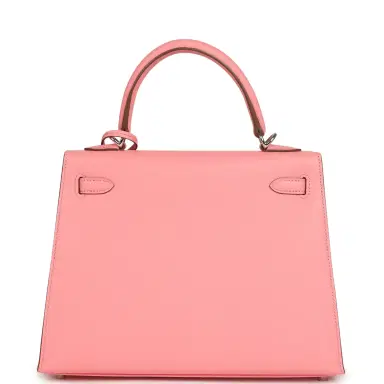 HERMÈS Hermes Kelly Sellier 25 Rose Confetti Epsom Palladium Hardware | Thumbnail 4 HERMÈS Hermes Kelly Sellier 25 Rose Confetti Epsom Palladium Hardware | Thumbnail 4