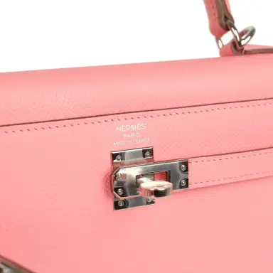 HERMÈS Hermes Kelly Sellier 25 Rose Confetti Epsom Palladium Hardware | Thumbnail 7 HERMÈS Hermes Kelly Sellier 25 Rose Confetti Epsom Palladium Hardware | Thumbnail 7