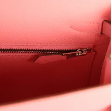 HERMÈS Hermes Kelly Sellier 25 Rose Confetti Epsom Palladium Hardware | Thumbnail 9 HERMÈS Hermes Kelly Sellier 25 Rose Confetti Epsom Palladium Hardware | Thumbnail 9