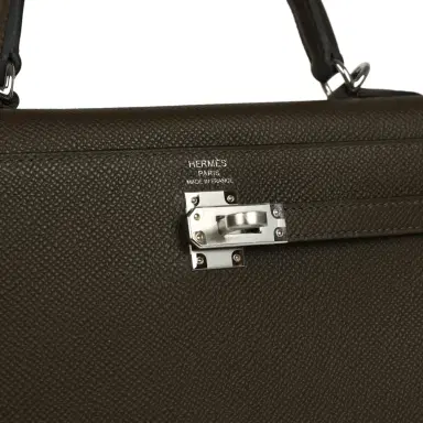 HERMÈS Hermes Kelly Sellier 25 Vert Loden Epsom Palladium Hardware | Thumbnail 7 HERMÈS Hermes Kelly Sellier 25 Vert Loden Epsom Palladium Hardware | Thumbnail 7