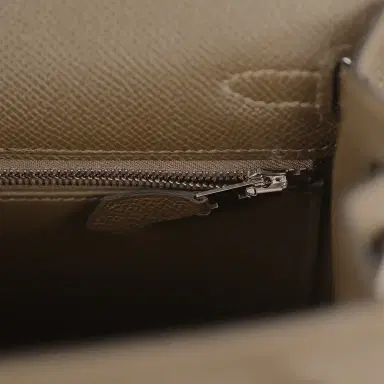 HERMÈS Hermes Kelly Sellier 25 Vert Loden Epsom Palladium Hardware | Thumbnail 9 HERMÈS Hermes Kelly Sellier 25 Vert Loden Epsom Palladium Hardware | Thumbnail 9