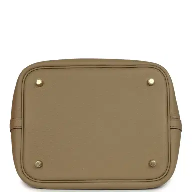 HERMÈS Hermes Picotin Lock 22 Beige Marfa Clemence Gold Hardware | Thumbnail 6 HERMÈS Hermes Picotin Lock 22 Beige Marfa Clemence Gold Hardware | Thumbnail 6