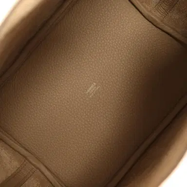 HERMÈS Hermes Picotin Lock 22 Beige Marfa Clemence Gold Hardware | Thumbnail 7 HERMÈS Hermes Picotin Lock 22 Beige Marfa Clemence Gold Hardware | Thumbnail 7