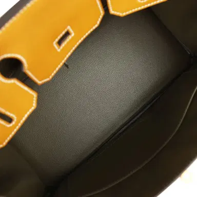 HERMÈS Pre-owned Hermes Special Order (HSS) Birkin 30 Caramel Verso Chèvre Brushed Gold Hardware | Thumbnail 8 HERMÈS Pre-owned Hermes Special Order (HSS) Birkin 30 Caramel Verso Chèvre Brushed Gold Hardware | Thumbnail 8