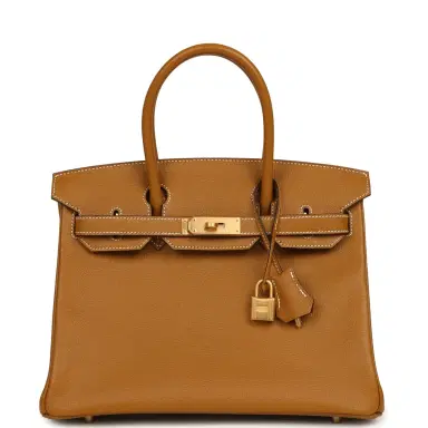 HERMÈS Pre-owned Hermes Special Order (HSS) Birkin 30 Caramel Verso Chèvre Brushed Gold Hardware | Thumbnail 1 HERMÈS Pre-owned Hermes Special Order (HSS) Birkin 30 Caramel Verso Chèvre Brushed Gold Hardware | Thumbnail 1