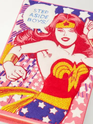 Olympia Le-Tan Wonder Woman Embroidered Canvas Clutch | Thumbnail 5 Olympia Le-Tan Wonder Woman Embroidered Canvas Clutch | Thumbnail 5