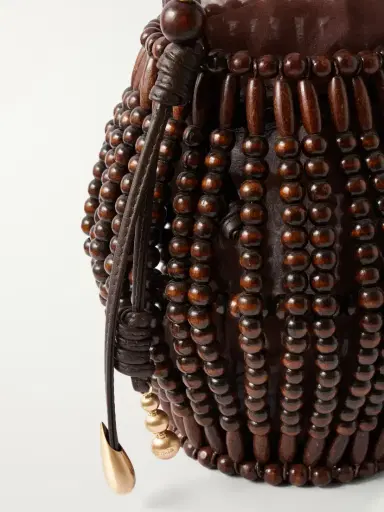 Cult Gaia Lanterna Wood-beaded Mini Bag | Thumbnail 5 Cult Gaia Lanterna Wood-beaded Mini Bag | Thumbnail 5