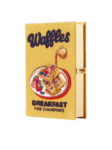 Olympia Le-Tan Waffles: Breakfast For Champions Embroidered Canvas Clutch | Thumbnail 1 Olympia Le-Tan Waffles: Breakfast For Champions Embroidered Canvas Clutch | Thumbnail 1