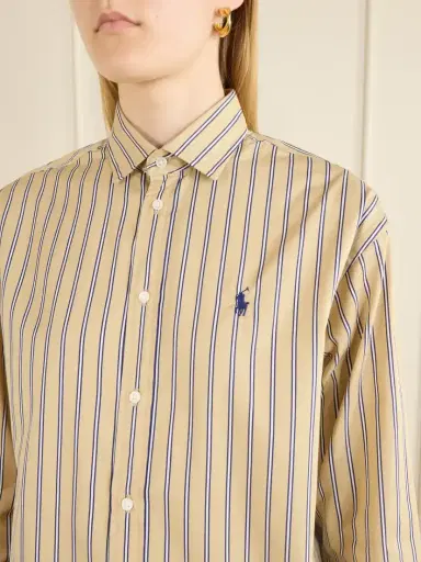 Polo Ralph Lauren Logo-embroidered Striped Cotton Shirt | Thumbnail 5 Polo Ralph Lauren Logo-embroidered Striped Cotton Shirt | Thumbnail 5